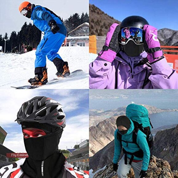 Fleece Thermal Ski Mask Windproof Balaclava Face Cover Multi-Functional main image 4